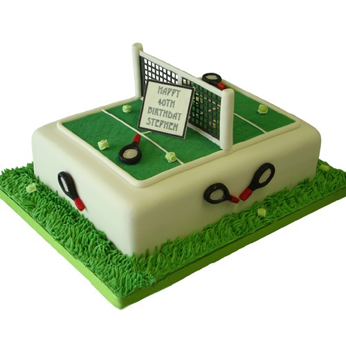 Tennis Court Cake
